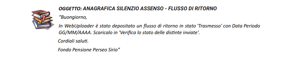 Fondo Perseo Sirio Accordo Sulla Regolamentazione Inerente Alle